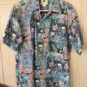 KAHALA Men's Multicolor Hawaiian Shirt